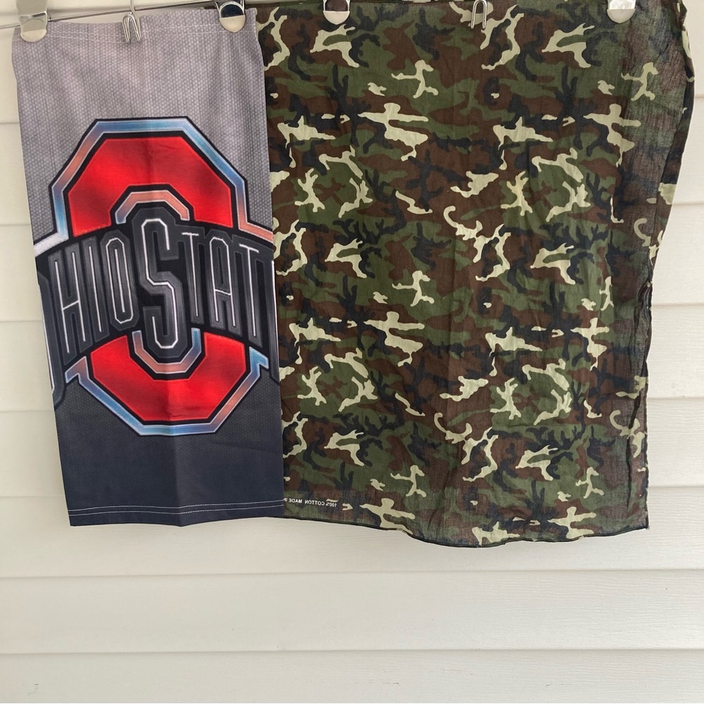 O•State Logo Multi-Use Gaiter Scarf Neck cover+Men From Holl Handmade Pink Hat